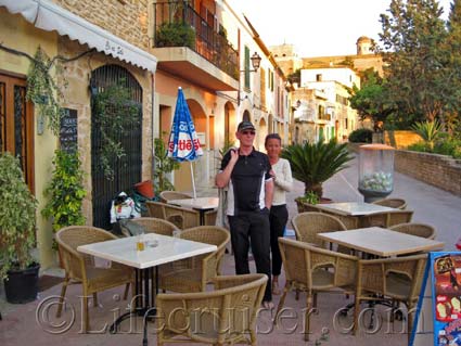 Cafe in Alcudia Old Town, Majorca, Photo Copyright Lifecruiser