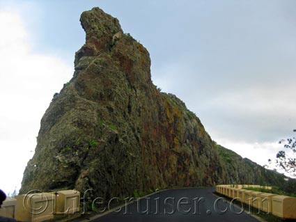 A top rock on the edge of a mountain in Anaga area, Tenerife North, Photo by Lifecruiser