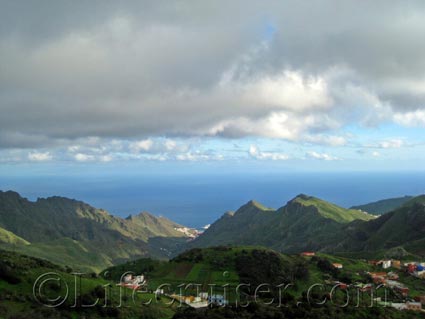 View of Anaga mountains meeting the sea, Tenerife North, Photo by Lifecruiser