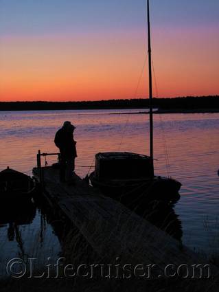 Boat check in the Sunset, Fårö island, Gotland, Sweden, Copyright Lifecruiser.com