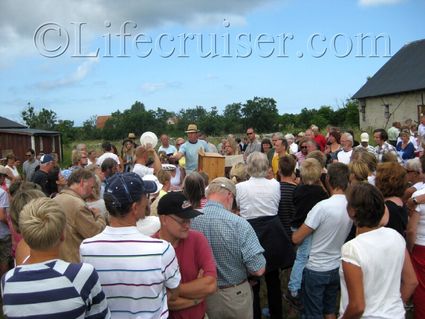 Countryside auction at Lauters, Fårö island, Gotland, Sweden, Copyright Lifecruiser.com