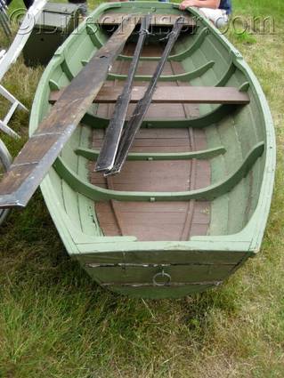 Rowboat at a countryside auction at Lauters, Fårö island, Gotland, Sweden, Copyright Lifecruiser.com