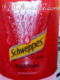 Schweppes Russchian for the Campari Drink, Fårö Island, Gotland, Sweden, Photo Copyright Lifecruiser.com