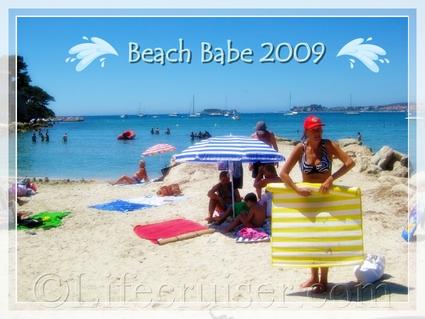 Bandol beach babe, Provence, France, Copyright Lifecruiser.com