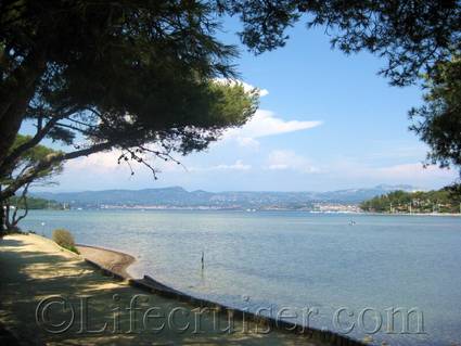 The beginning of Gaou Isle, France