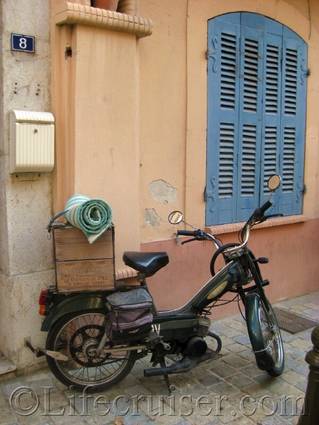 La Cadiere moped, France