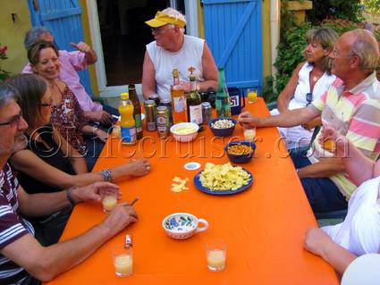 First Pastis taste around the table, France, Copyright Lifecruiser.com