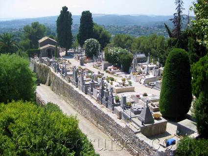 Saint Paul de Vence cemetery view, France