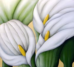 Peace Lily Painting