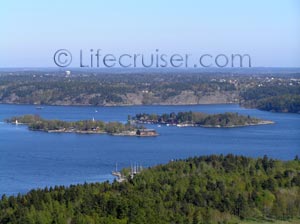 Lifecruisers Stockholm, Djurgården views of Fjäderholmarna