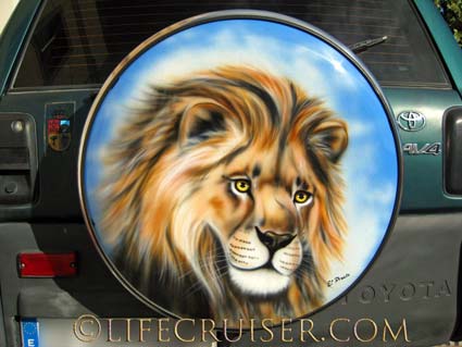 Lion Painting, Las Galletas, Tenerife, Photo by Lifecruiser