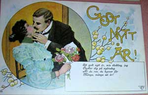 Old New Year greetings card 1905-1910