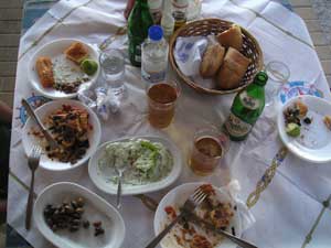 Emptied plates at Crete