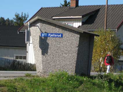 Fjellsrud bus stop in Norway