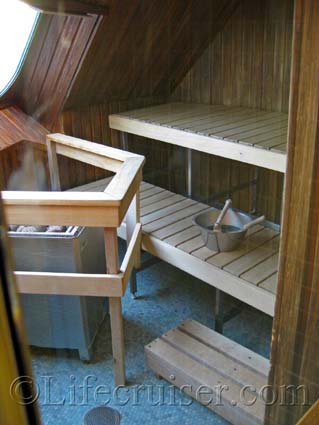 Silja Symphony Cruise Ship's Sauna, Photo by Lifecruiser