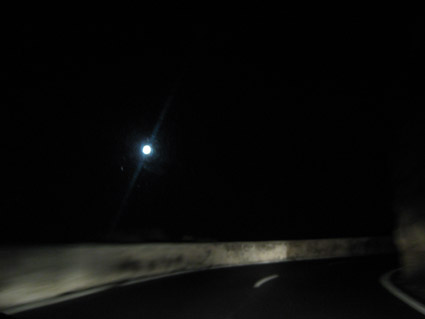 Mountain road in the dark, Tenerife South road C-822, Photo by Lifecruiser