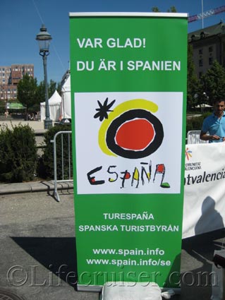 Sign Spanish Tourist Office in Sweden, Stockholm, Photo Copyright Lifecruiser.com