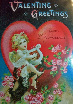 Lifecruisers Valentine old card
