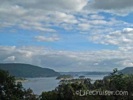 Lifecruiser view over Oslofjord