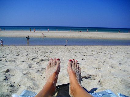 Germany: Sylt island beach feet