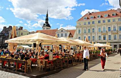 Estonia, Tallinn old town, City Hall Square