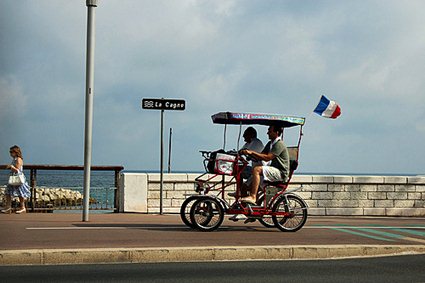 France, Cannes, 4-wheeled cycle