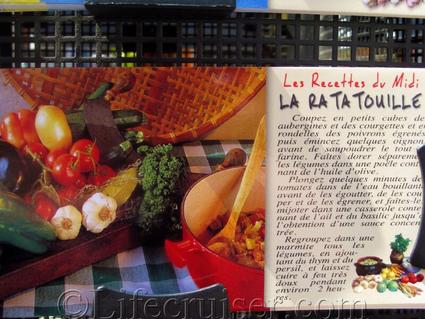 French food postcard: La Ratatouille Recipe
