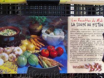 French Food Postcard: Recipe La Soupe Au Pistou