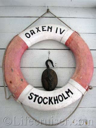 Gotland: Oaxen IV Stockholm lifebuoy