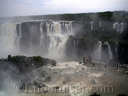 Iguazu falls path, South America