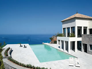 Pool at the Greek islands