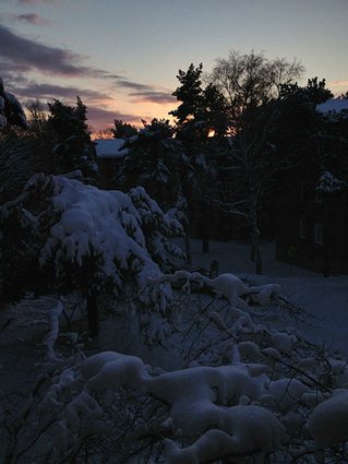 Sweden: Lifecruiser snow view, waiting for Christmas