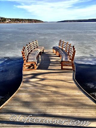 Sigtuna sea view benches, Sweden