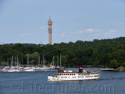 Stockholm-boat-kaknas-tower, Sweden