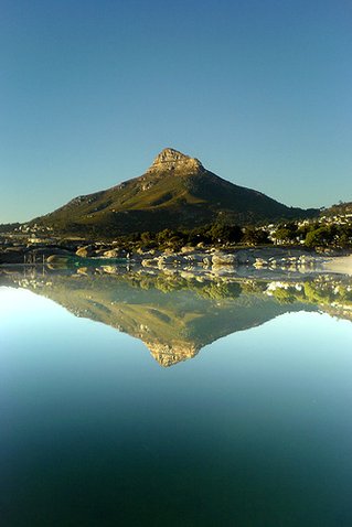 South Africa Lions head mirror lake