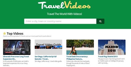 Travel Videos Screen
